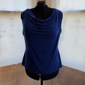 Calvin Klein Royal Blue Cowl Neck Blouse
